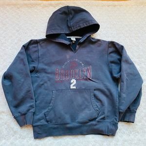 Old Navy Brooklyn Atlantic New York Athletic Distressed Cotton Hoodie Sweatshirt